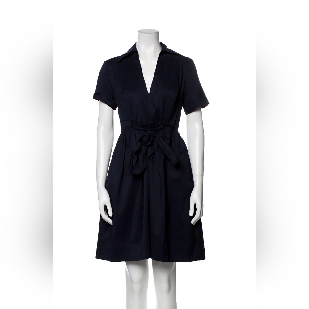 Diane Von Furstenberg Navy Midi Dress